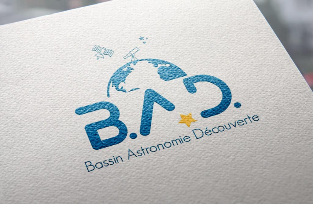création graphique logo Bassin Astronomie Découverte