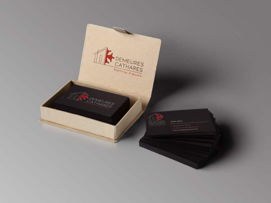 création logo et PLV pour constructeur de maisons individuelles